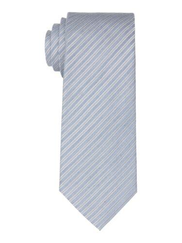 カルバンクライン CALVIN KLEIN Mens Light Blue Regimental Stripe Slim Neck Tie メンズ