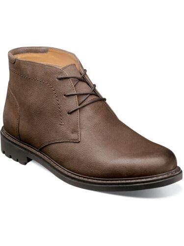 フローシャイム FLORSHEIM Mens Brown Field Round Toe Block Heel Leather Chukka Boots 11 M メンズ