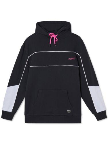 WESC Mens Mike Black Logo Graphic Draw String Hoodie M メンズ