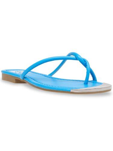 ドルチェヴィータ ドルチェヴィータ DOLCE VITA Womens Blue Toe Cap Penni Toe Block Heel Slip On Flip Flop Sandal 6 レディース