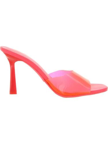 WILD PAIR Womens Pink Transparent Luuna Toe Stiletto Slip On Heeled Sandal 5.5 M レディース