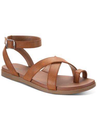 STYLE & COMPANY Womens Brown Criscross Straps Lianaa Round Toe Sandals Shoes 9 M レディース