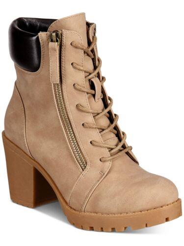 ジギ ZIGI SOHO Womens Beige For Snug Fit Kayne Toe Block Heel Boots Shoes 9 レディース