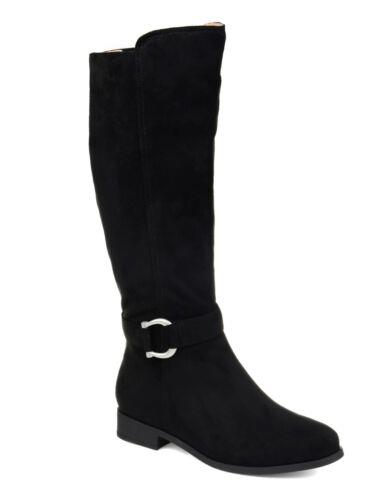 Wl RNV JOURNEE COLLECTION Womens Black Horse Shoe D Wide Calf Cate Riding Boot 7.5 fB[X