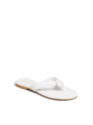 ジャックロジャース サンダル レディース ジャックロジャース JACK ROGERS Womens White Woven Rowan Round Toe Slip On Flip Flop Sandal 5 M レディース