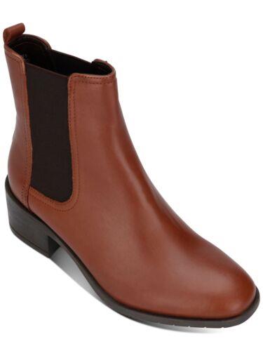 PlXR[ REACTION KENNETH COLE Womens Brown Chelsea Boot Salt Leather Booties 11 M fB[X