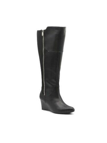 アドリアンヌ ヴィタディーニ ADRIENNE VITTADINI Womens Black Madrona Almond Toe Wedge Heeled Boots 9 M レディース