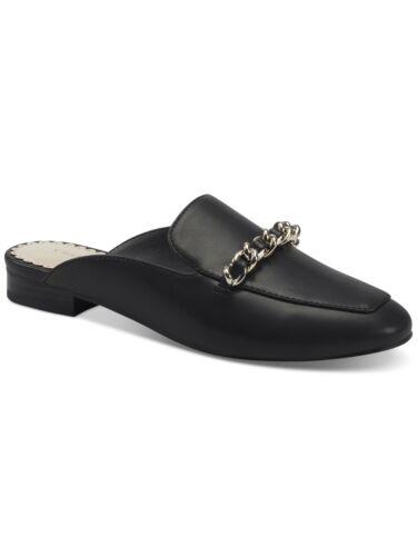 CHARTER CLUB Womens Black Chain Kari Almond Toe Slip On Dress Mules 5.5 M レディース