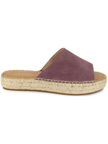 スプレンディッド SPLENDID Womens Purple Maia Toe Platform Slip On Leather Espadrille Shoes 10 M レディース