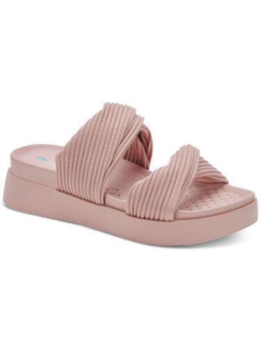 AQUA COLLEGE Womens Pink 1 Platform Twist Clarissa Wedge Sandals Shoes 8.5 M レディース