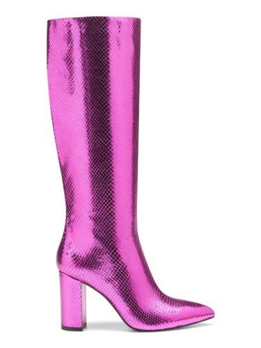 INC Womens Pink Pointed Toe Block Heel Dress Boots 6 fB[X