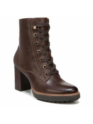 i`CU[ NATURALIZER Womens Brown 1 Platform Callie Almond Leather Booties 9 M fB[X