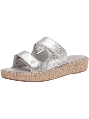 コールハーン COLE HAAN Womens Silver Lightweight Cloudfeel Wedge Slip On Shoes 5 B レディース