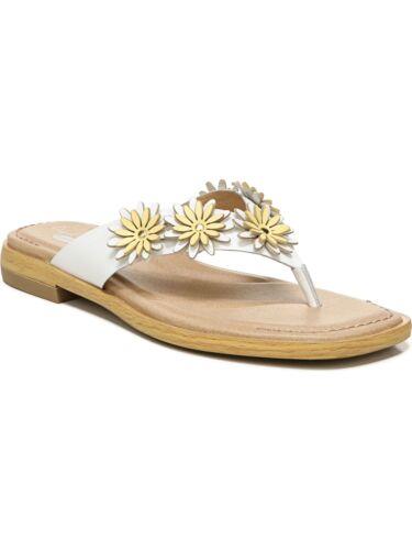 ドクター ショール DR SCHOLLS ORIGINAL COLLECTION Womens White Marigold Flip Flop Sandal 7 M レディース