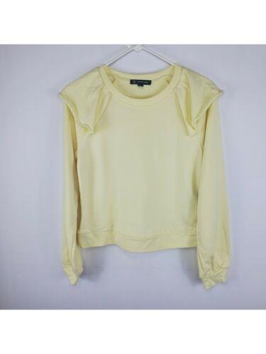 INC Womens Ruffled Crewneck Long Sleeve Long Sleeve Sweatshirt レディース