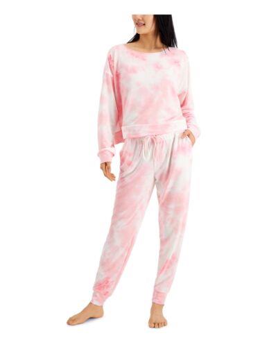 楽天サンガJENNI Sets Pink Tie Dye Long Sleeve Round Neck Lounge Everyday Size XL レディース