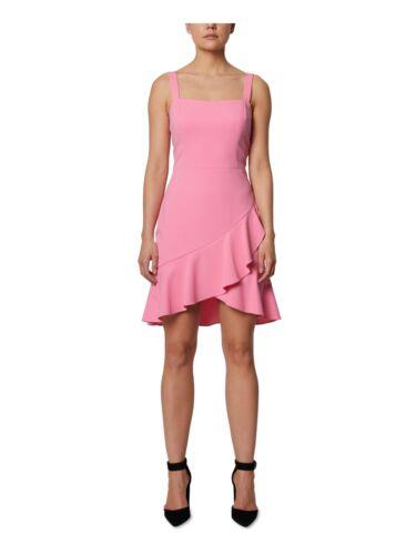 SAGE COLLECTIVE Womens Pink Fitted Tulip Hem Sleeveless Short Body Con...