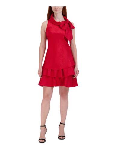SIGNATURE BY ROBBIE BEE Womens Red Lined Hem Pullover Dress Petites 6P レディース