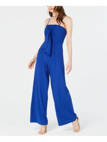 ルーシー LUCY PARIS Womens Blue Sleeveless Wide Leg Jumpsuit Juniors Size: XL レディース