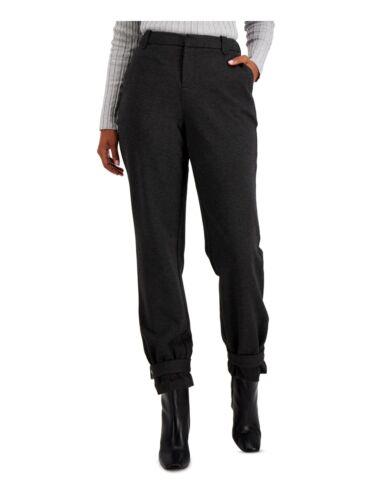 INC Womens Gray Pocketed Tapered Belted-hem Skinny Pants 2 レディース