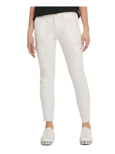 DKNY ディーケーエヌワイ ファッション パンツ DKNY Womens Ivory Zippered Pocketed Skinny Pants 30 カラー:Ivory■ご注文の際は、必ずご確認ください。※こちらの商品は海外からのお取...