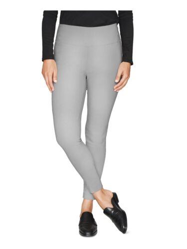 NEW YORK Womens Gray Zippered Pocketed Recycled Wear To Work Leggings XL fB[X