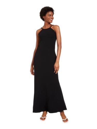 カルバンクライン CALVIN KLEIN Womens Black Sleeveless Full-Length Formal Sheath Dress 2 レディース