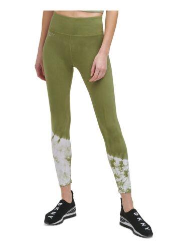 fB[P[GkC DKNY SPORT Womens Green Stretch High Waist Leggings L fB[X