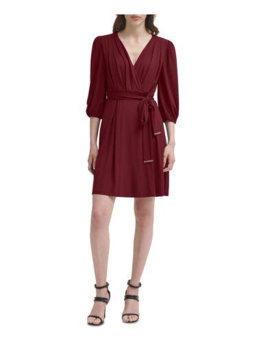 ǥ̥磻 DKNY Womens Elbow Sleeve Above The Knee Party Fit + Flare Dress ǥ