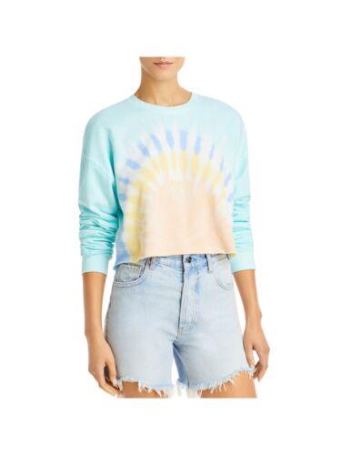 WSLY ファッション ジャージ WSLY Womens Light Blue Ribbed Cropped Long Sleeve Crew Neck Sweatshirt S カラー:Light Blue■ご注文の際は、必ずご確認くださ...