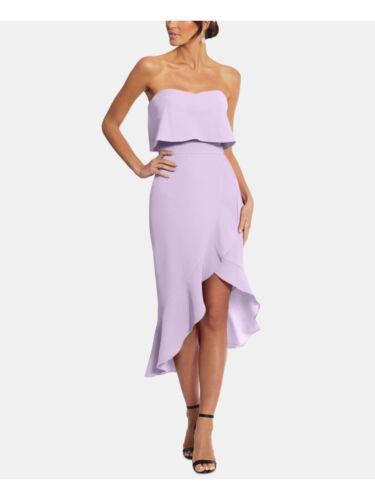 XSCAPE Womens Purple Mermaid-style Hem Sleeveless Midi Dress Petites 8P レディース