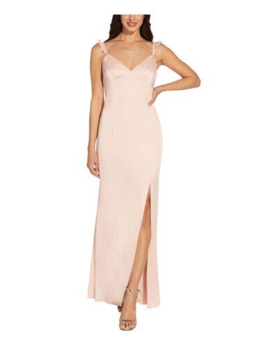 ADRIANNA PAPELL Womens Pink Lined Sleeveless Full-Length Evening Gown Dress 18 レディース