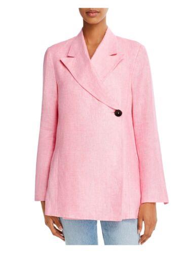 REMAIN Womens Pink Lined Asymmetric Button Closure Slit C Blazer Jacket 34 ǥ