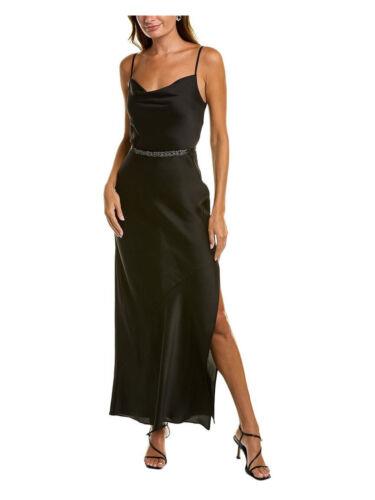 ドナキャランニューヨーク DONNA KARAN NEW YORK Womens Black Belted Pullover Maxi Dress 10 レディース