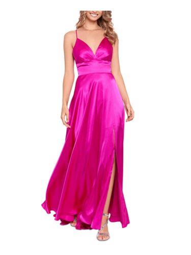 BLONDIE NITES Womens Pink Corset Back Spaghetti Strap Formal Dress Juniors 9 レディース