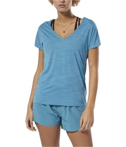 リーボック Reebok Womens Activchill Basic T-Shirt Blue Medium レディース