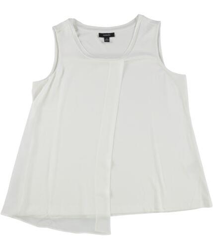 Alfani Womens Solid Sleeveless Blouse Top White Medium レディース