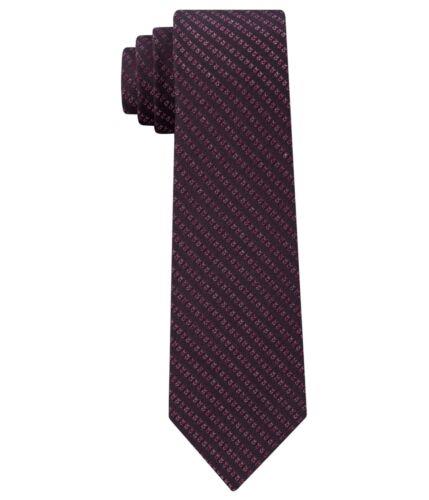 カルバン クライン ネクタイ カルバンクライン Calvin Klein Mens Logo-Stripe Self-tied Necktie Red One Size メンズ