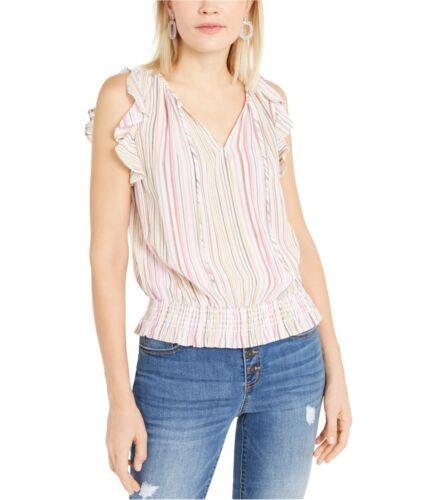 I-N-C Womens Stripe Sleeveless Blouse Top レディース