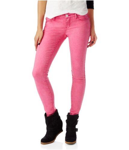 Aeropostale Womens Lola Color Wash Jeggings Pink 6 Regular レディース