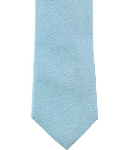 カルバンクライン Calvin Klein Mens Silk Cotton Solid Self-tied Necktie Blue One Size メンズ