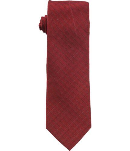 カルバン・クライン ネクタイ カルバンクライン Calvin Klein Mens Grid Self-tied Necktie Red One Size メンズ