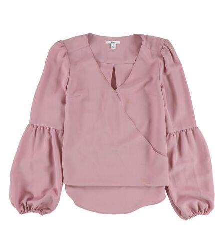 bar III Womens Blouson Sleeve Knit Blouse Pink X-Small レディース