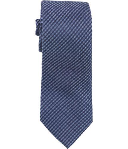 カルバンクライン Calvin Klein Mens Rustic Gingham Self-tied Necktie Blue One Size メンズ