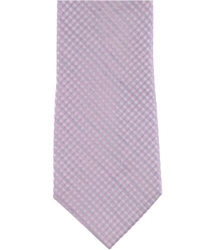 カルバン クライン ネクタイ カルバンクライン Calvin Klein Mens Rustic Gingham Self-tied Necktie Purple One Size メンズ