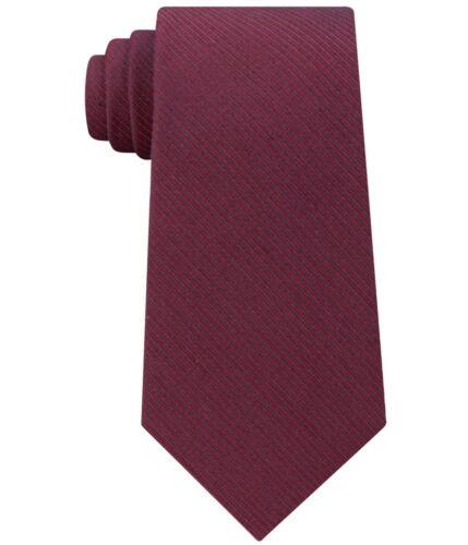 カルバン クライン ネクタイ カルバンクライン Calvin Klein Mens Stripe Self-tied Necktie Red One Size メンズ