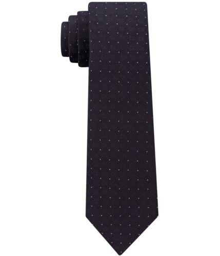 カルバンクライン Calvin Klein Mens Reflective Logo Self-tied Necktie Black One Size メンズ
