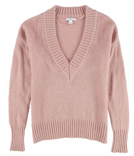 bar III Womens V-Neck Pullover Sweater Pink Small レディース