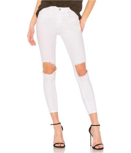 ե꡼ԡݡ Free People Womens Busted Knee Skinny Fit Jeans White 25 ǥ