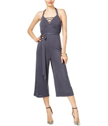  GUESS Womens Laced Jumpsuit Grey X-Large ǥ